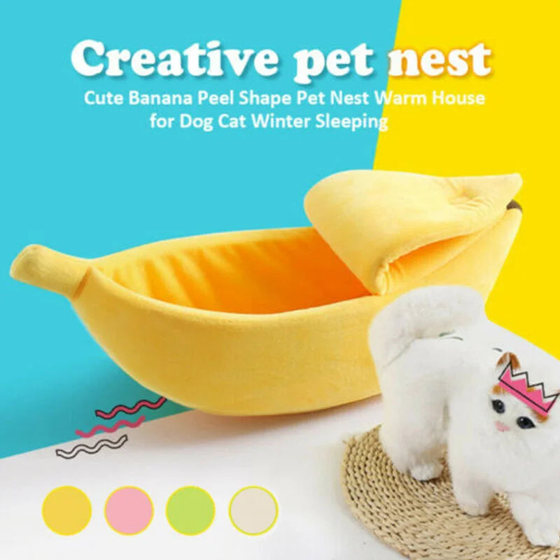 Banana Bed para Gatos e Cachorros