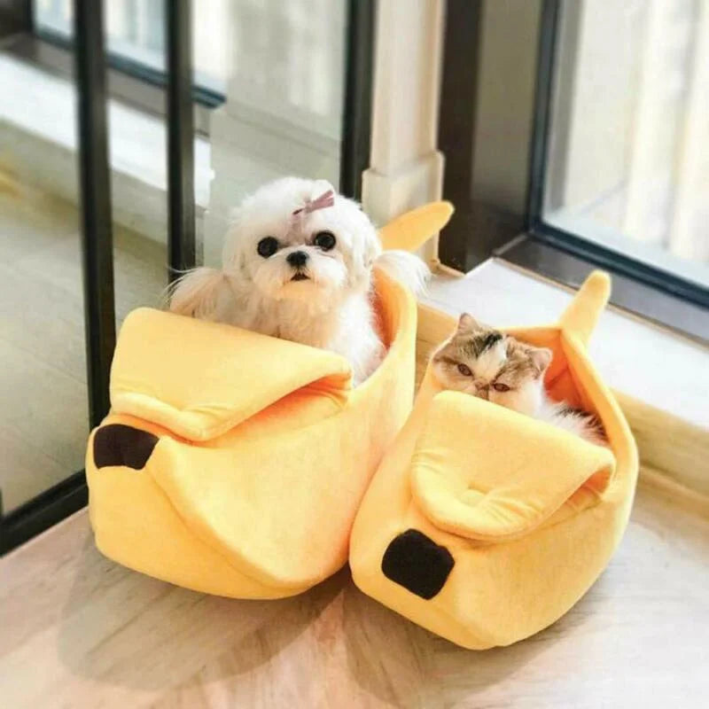 Banana Bed para Gatos e Cachorros