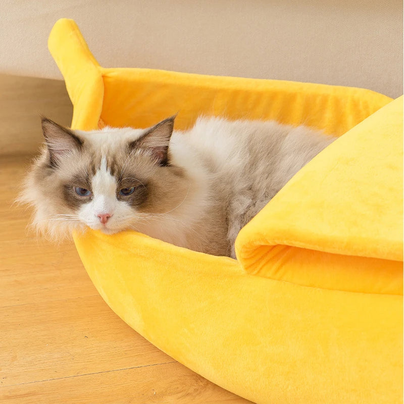 Banana Bed para Gatos e Cachorros