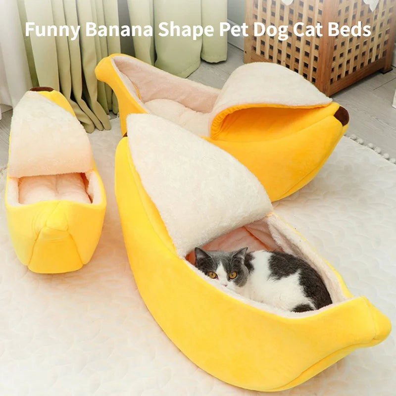 Banana Bed para Gatos e Cachorros